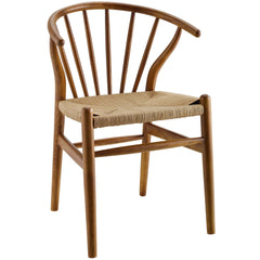 Flourish Walnut Spindle Wood Dining Side Chair - Ornate Home