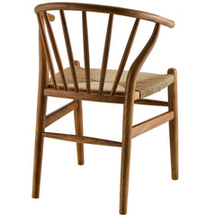 Flourish Walnut Spindle Wood Dining Side Chair - Ornate Home