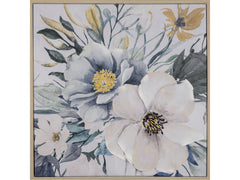 Flower Power Green/Natural Canvas - Ornate Home