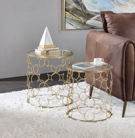 Flowie Coffee Table (2Pc) - Ornate Home