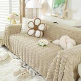 Fluffy Faux Fur Couch Cover Plush Sofa Throw, Warm & Stylish Sofa Protector - Ornate Home