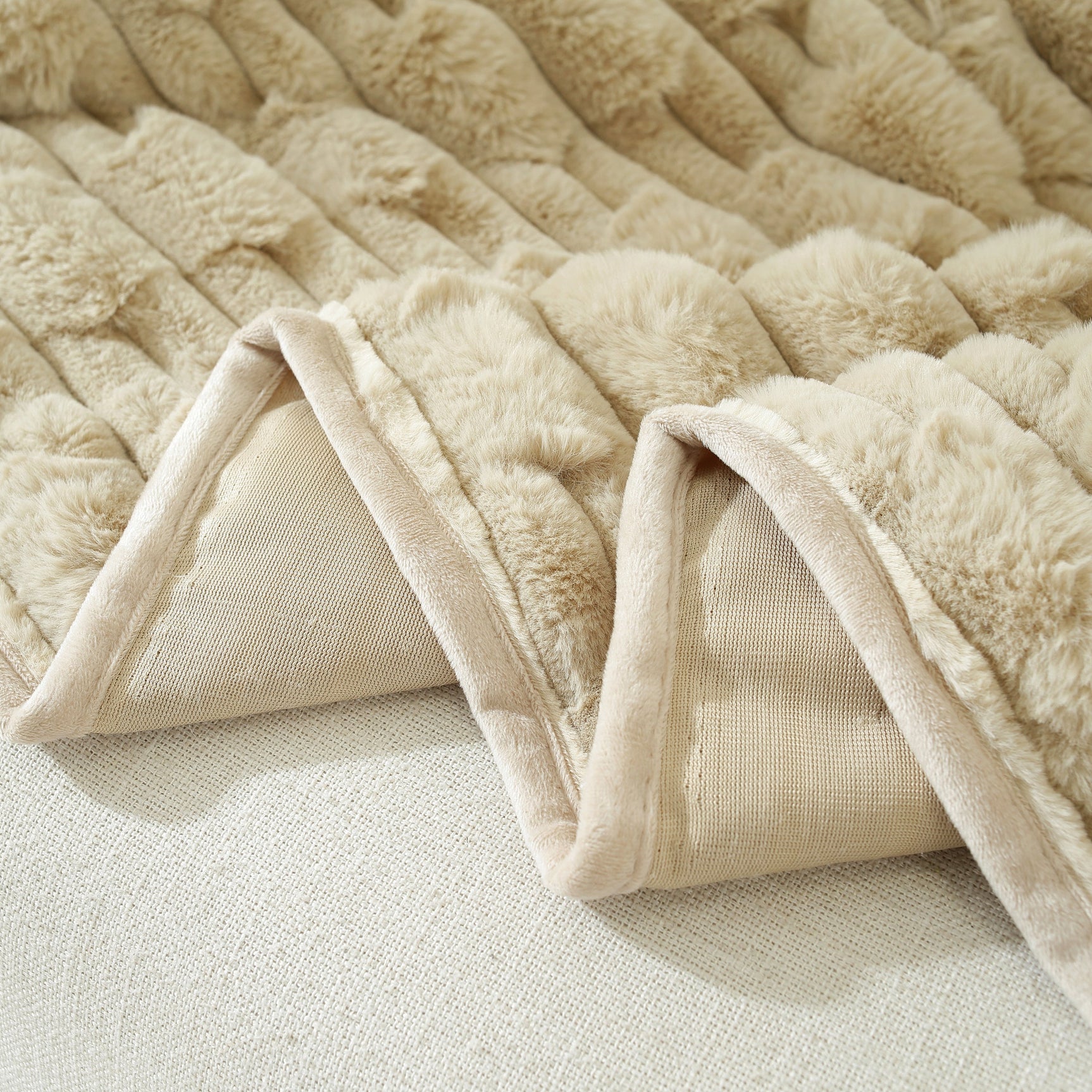 Fluffy Faux Fur Couch Cover Plush Sofa Throw, Warm & Stylish Sofa Protector - Ornate Home