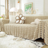 Fluffy Faux Fur Couch Cover Plush Sofa Throw, Warm & Stylish Sofa Protector - Ornate Home