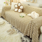 Fluffy Faux Fur Couch Cover Plush Sofa Throw, Warm & Stylish Sofa Protector - Ornate Home