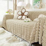 Fluffy Faux Fur Couch Cover Plush Sofa Throw, Warm & Stylish Sofa Protector - Ornate Home