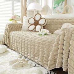Fluffy Faux Fur Couch Cover Plush Sofa Throw, Warm & Stylish Sofa Protector - Ornate Home