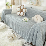 Fluffy Faux Fur Couch Cover Plush Sofa Throw, Warm & Stylish Sofa Protector - Ornate Home