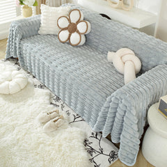 Fluffy Faux Fur Couch Cover Plush Sofa Throw, Warm & Stylish Sofa Protector - Ornate Home