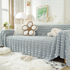 Fluffy Faux Fur Couch Cover Plush Sofa Throw, Warm & Stylish Sofa Protector - Ornate Home