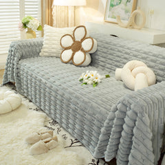 Fluffy Faux Fur Couch Cover Plush Sofa Throw, Warm & Stylish Sofa Protector - Ornate Home