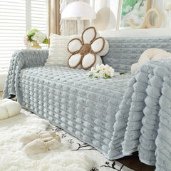 Fluffy Faux Fur Couch Cover Plush Sofa Throw, Warm & Stylish Sofa Protector - Ornate Home