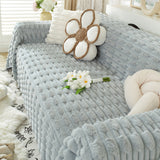 Fluffy Faux Fur Couch Cover Plush Sofa Throw, Warm & Stylish Sofa Protector - Ornate Home