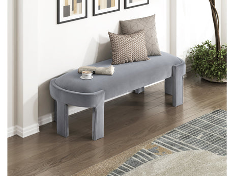 Flux Gray Bench - Ornate Home