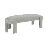 Flux Taupe Bench - Ornate Home