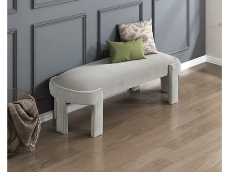 Flux Taupe Bench - Ornate Home