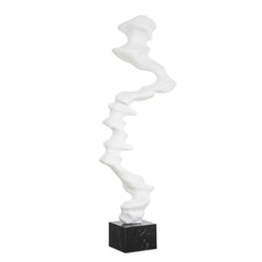 Flux White Indoor-Outdoor Sculpture - Ornate Home