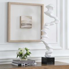 Flux White Indoor-Outdoor Sculpture - Ornate Home