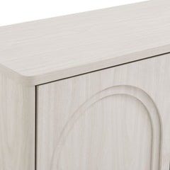 Flux White Wash Arched 3-Door Sideboard - Ornate Home