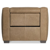 Flynn Beige/Tan Leather Power Motion Chair - Ornate Home