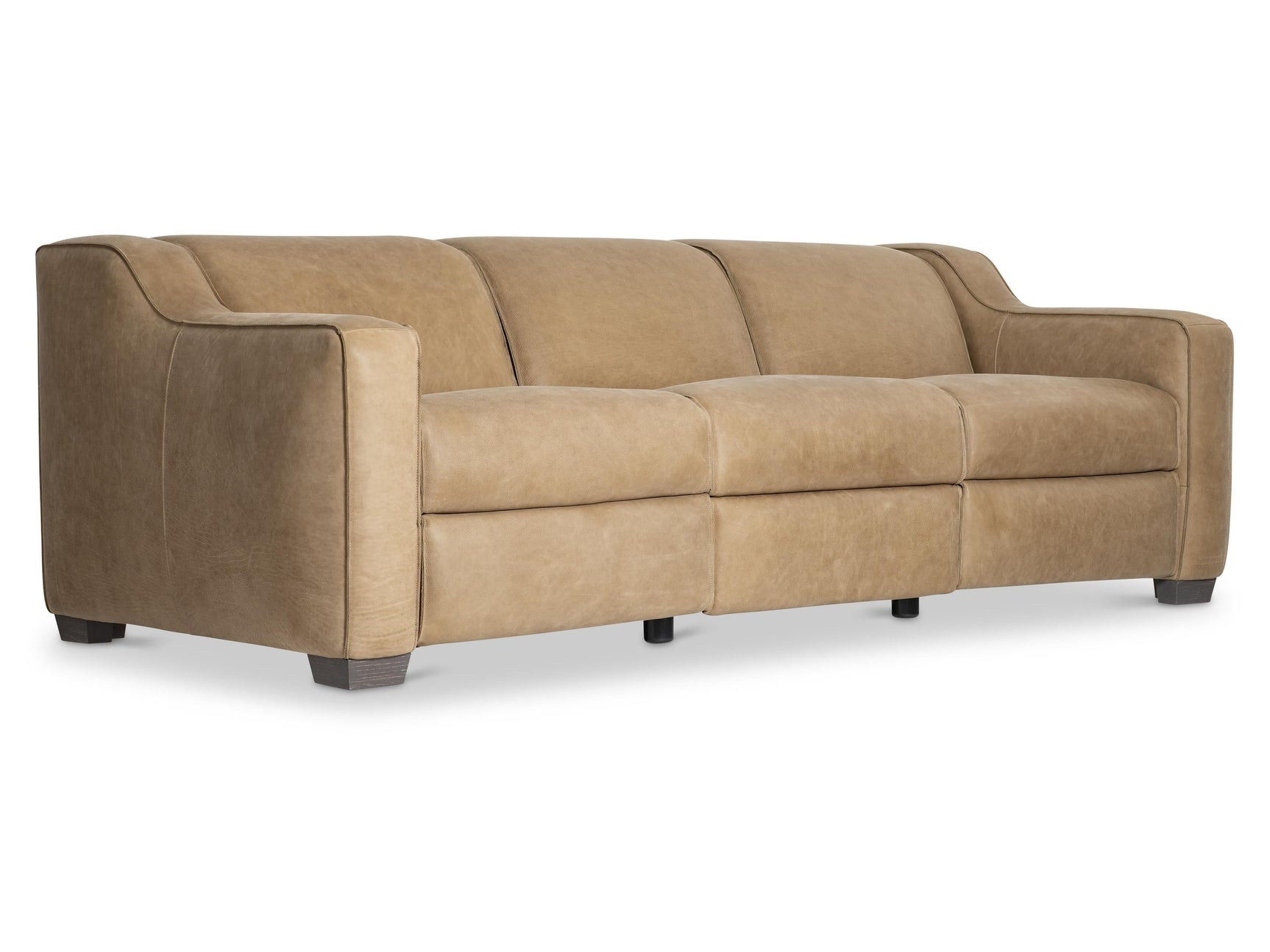 Flynn Beige/Tan Leather Power Motion Sofa - Ornate Home