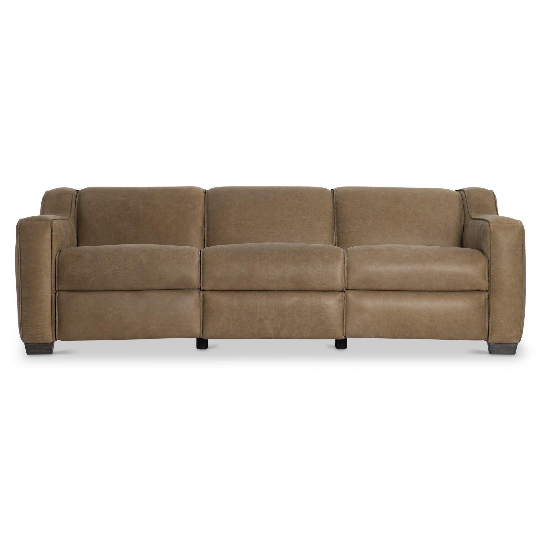 Flynn Beige/Tan Leather Power Motion Sofa - Ornate Home