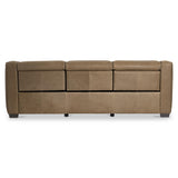 Flynn Beige/Tan Leather Power Motion Sofa - Ornate Home