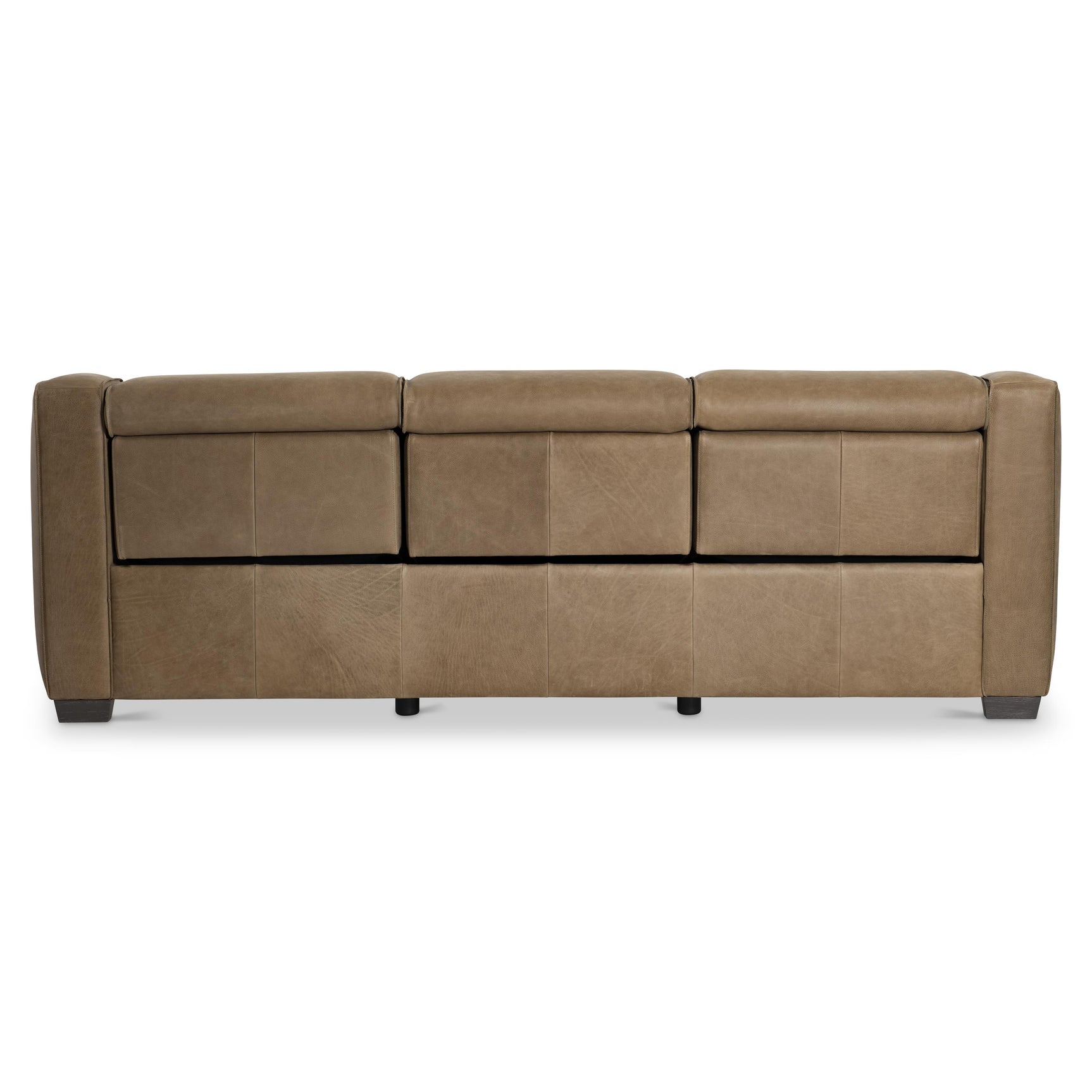 Flynn Beige/Tan Leather Power Motion Sofa - Ornate Home