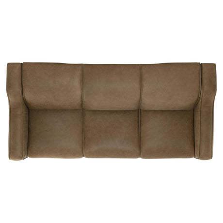 Flynn Beige/Tan Leather Power Motion Sofa - Ornate Home