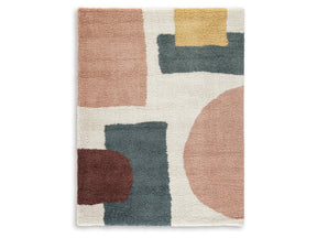 Flynnwick Cream/Pink/Gray 5' x 7' Rug (Online Special Price) - Ornate Home