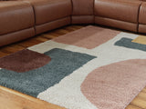 Flynnwick Cream/Pink/Gray 5' x 7' Rug (Online Special Price) - Ornate Home