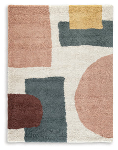 Flynnwick Cream/Pink/Gray 8' x 10' Rug - Ornate Home