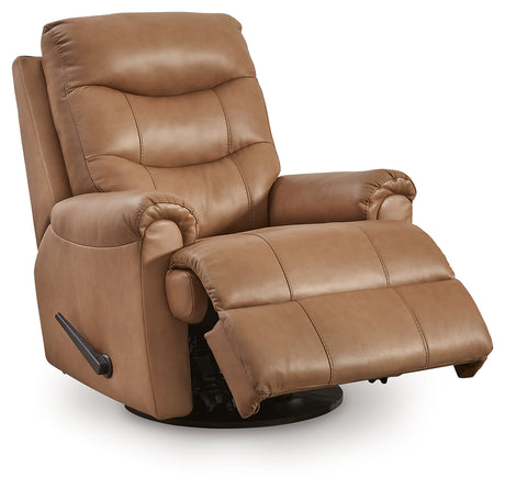 Flynwood Butternut Swivel Glider Recliner - Ornate Home