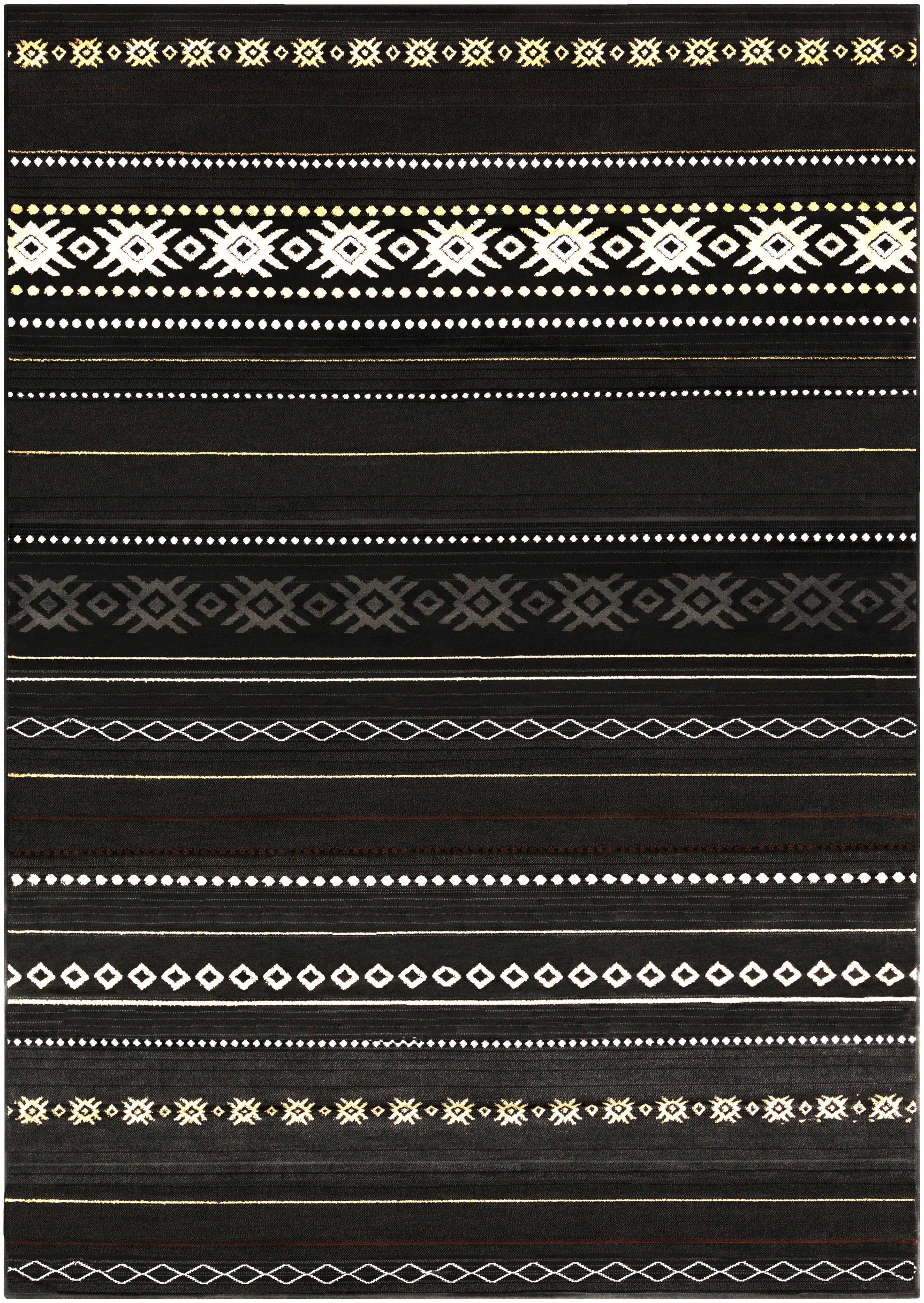 Fogertown Black Western Rug - Ornate Home