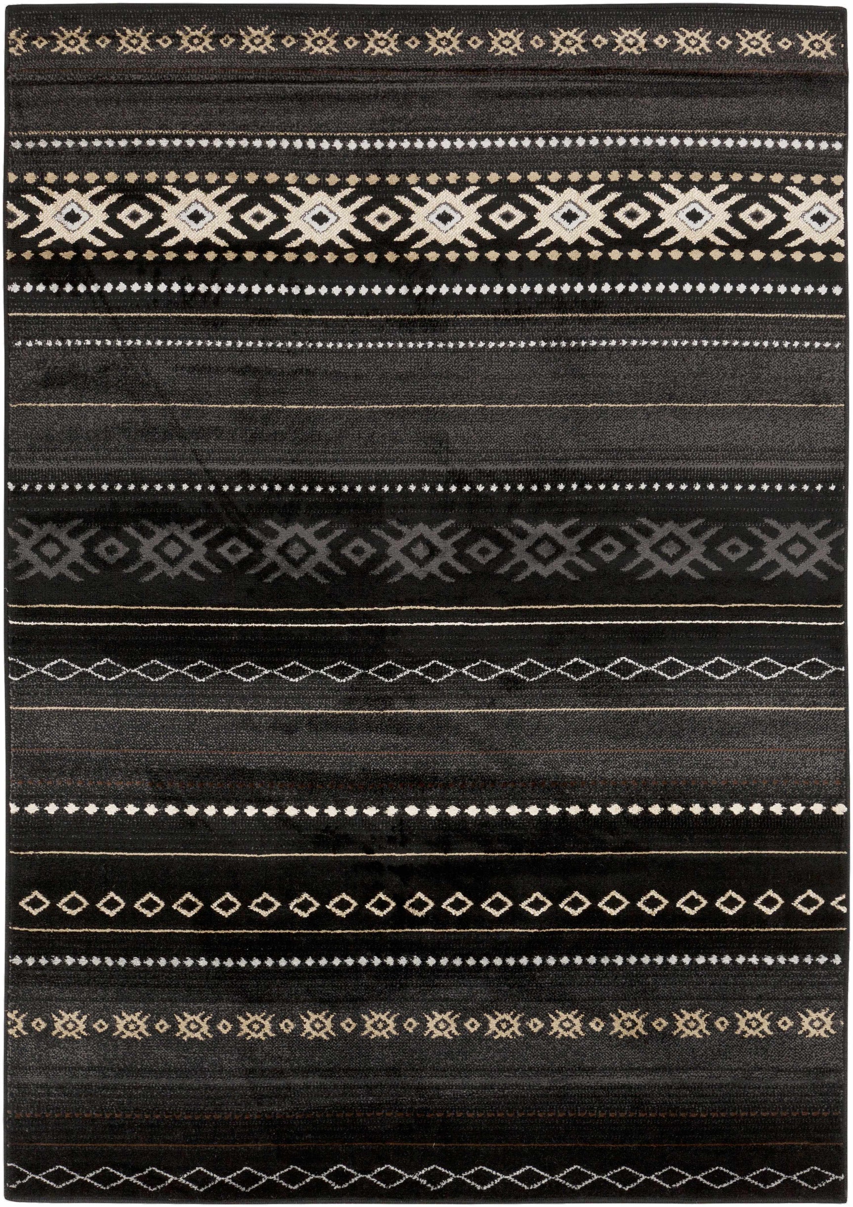 Fogertown Black Western Rug - Ornate Home