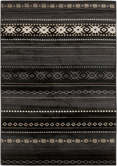 Fogertown Black Western Rug - Ornate Home