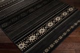 Fogertown Black Western Rug - Ornate Home