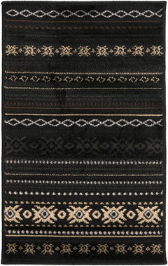 Fogertown Black Western Rug - Ornate Home