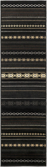 Fogertown Black Western Rug - Ornate Home