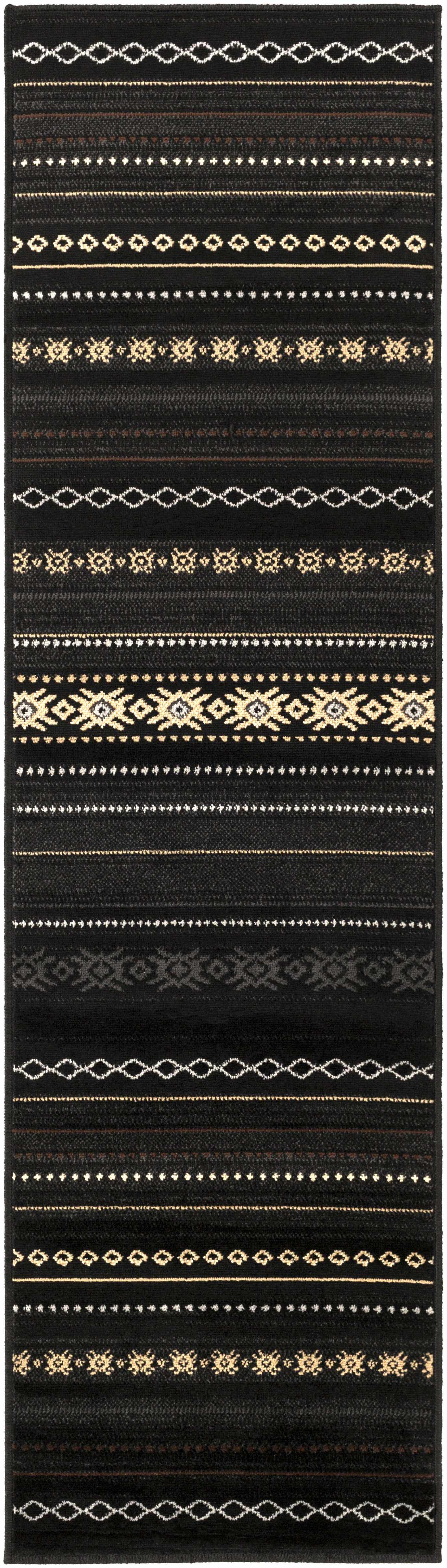 Fogertown Black Western Rug - Ornate Home