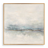 Foggy Morning Black/Blue/White Abstract Art - Ornate Home