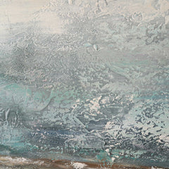 Foggy Morning Black/Blue/White Abstract Art - Ornate Home