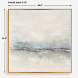 Foggy Morning Black/Blue/White Abstract Art - Ornate Home