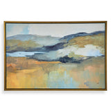 Folded Hills Multicolor Framed Landscape Art - Ornate Home