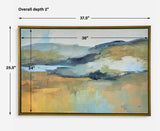 Folded Hills Multicolor Framed Landscape Art - Ornate Home