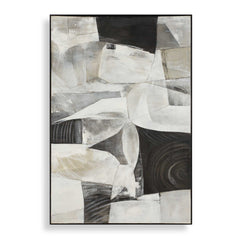 Folding Multicolor Time Framed Abstract Art - Ornate Home