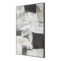 Folding Multicolor Time Framed Abstract Art - Ornate Home