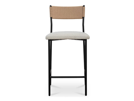 Foley White Counter Stool - Ornate Home