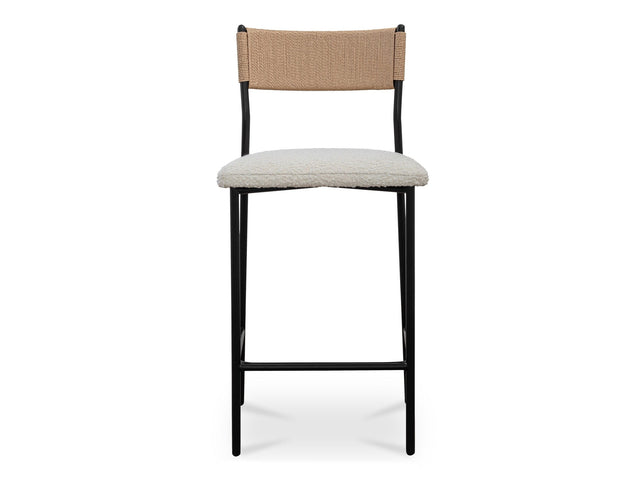 Foley White Counter Stool - Ornate Home