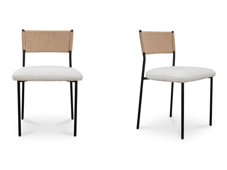 Foley White Dining Chair (Set of 2) - Ornate Home