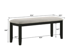 Folio Black/Neutral Dining Set - Ornate Home